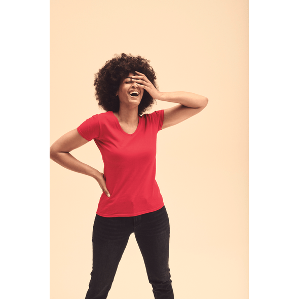 Fruit Of The Loom | T-Shirt mit V-Ausschnitt (61-398-0)